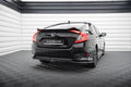 Maxton Design Street+ Mittlerer Diffusor RACE passend für Honda Civic Mk10 schwarz Hochglanz