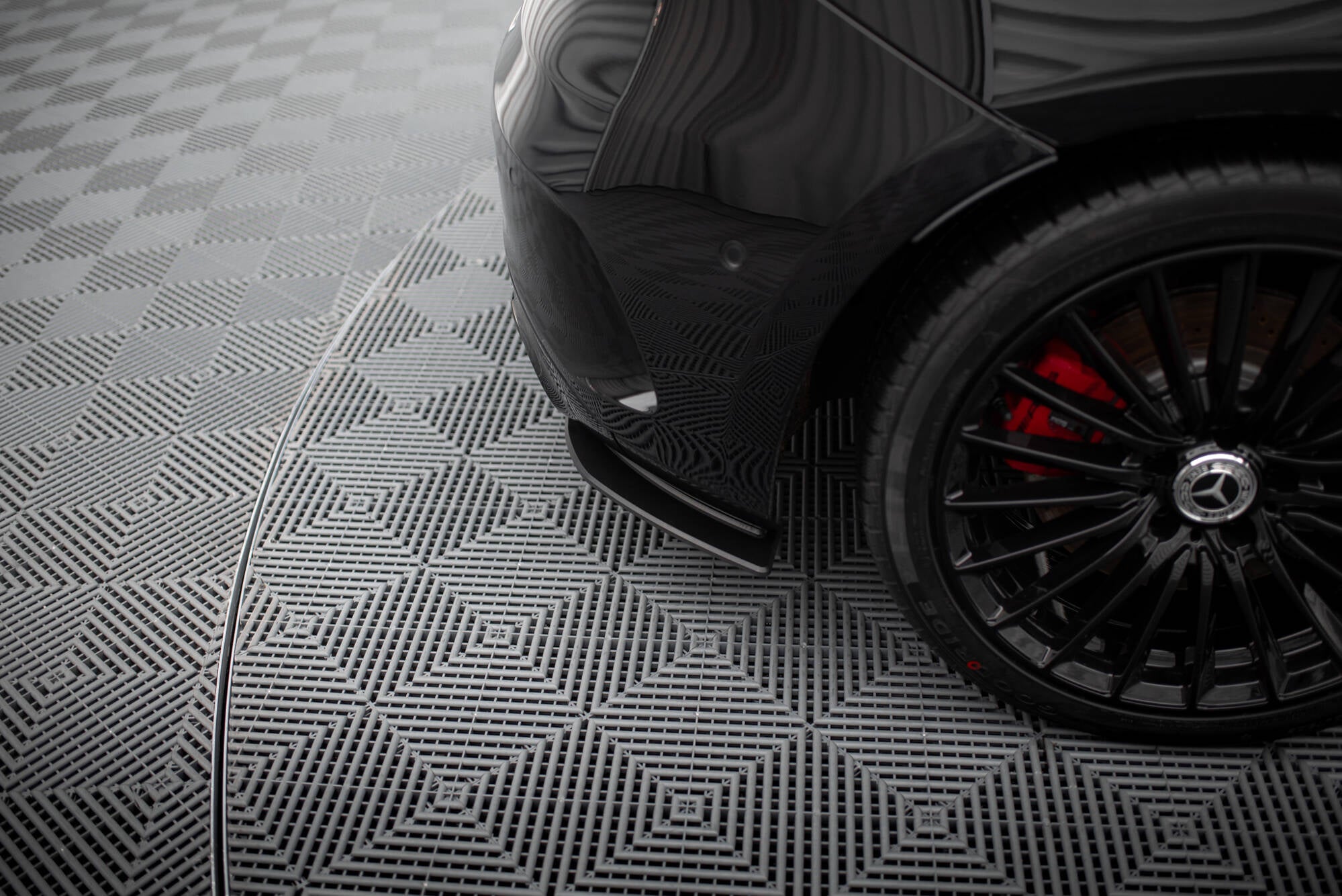 Maxton Design Street Pro Heck Ansatz Flaps Diffusor passend für Mercedes-AMG A35 Hatchback W177