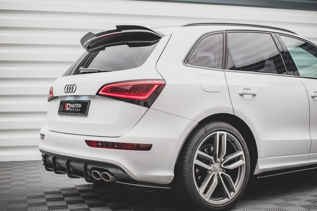 Maxton Design Spoiler CAP passend für Audi SQ5 / Q5 S-Line Mk1 (8R) schwarz Hochglanz