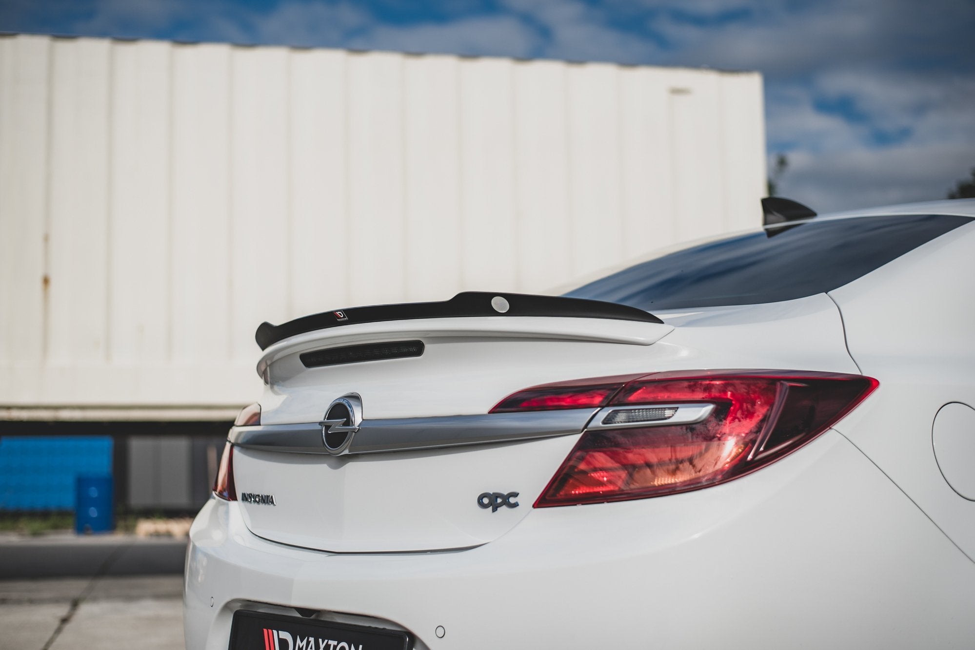Maxton Design Spoiler CAP passend für Opel Insignia Mk. 1 OPC Facelift schwarz Hochglanz