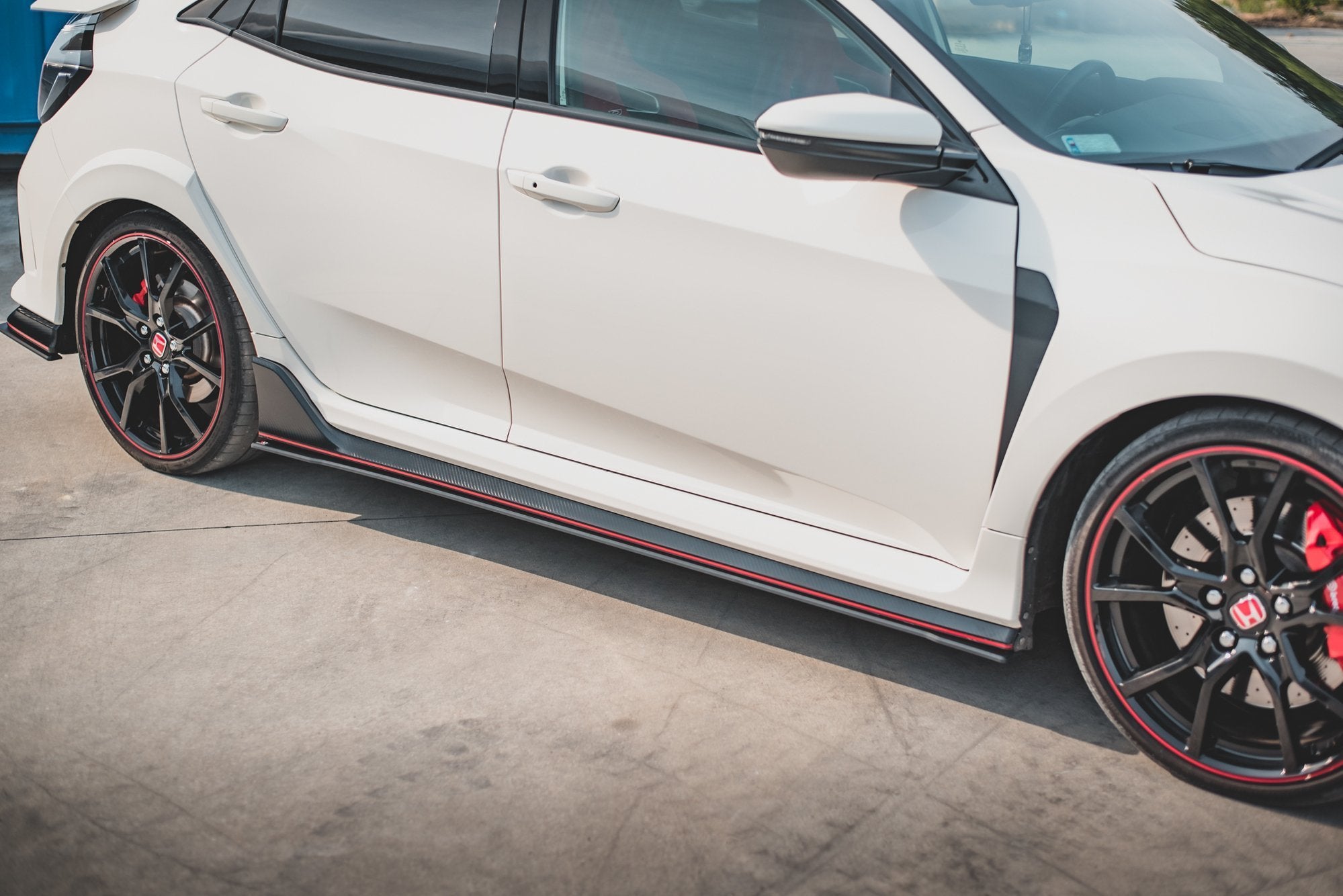 Maxton Design Street Pro Street+ Seitenschweller Leisten V.2 passend für Honda Civic Type-R Mk10 / Mk10 Facelift