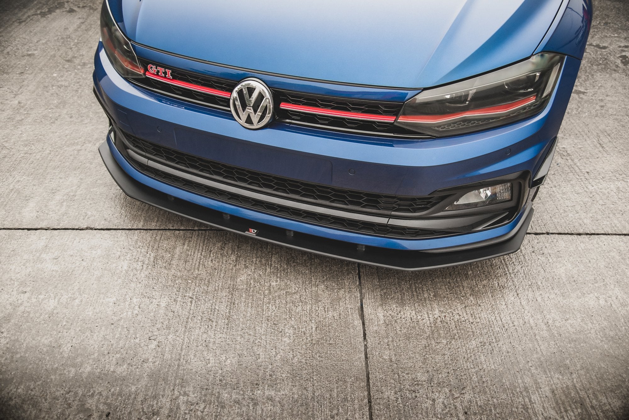 Maxton Design Street Pro Street+ Spoilerlippe Front Ansatz passend für VW Polo GTI Mk6