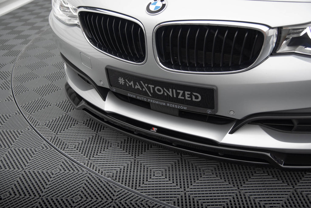 Maxton Design Street+ Spoilerlippe Front Ansatz passend für BMW 3er GT F34 schwarz Hochglanz
