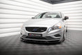 Maxton Design Street+ Spoilerlippe Front Ansatz V.1 passend für Volvo S60 R-Design Mk2 schwarz Hochglanz