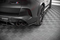 Maxton Design Heck Ansatz Flaps Diffusor passend für BMW X5M F95 / F95 Facelift schwarz Hochglanz