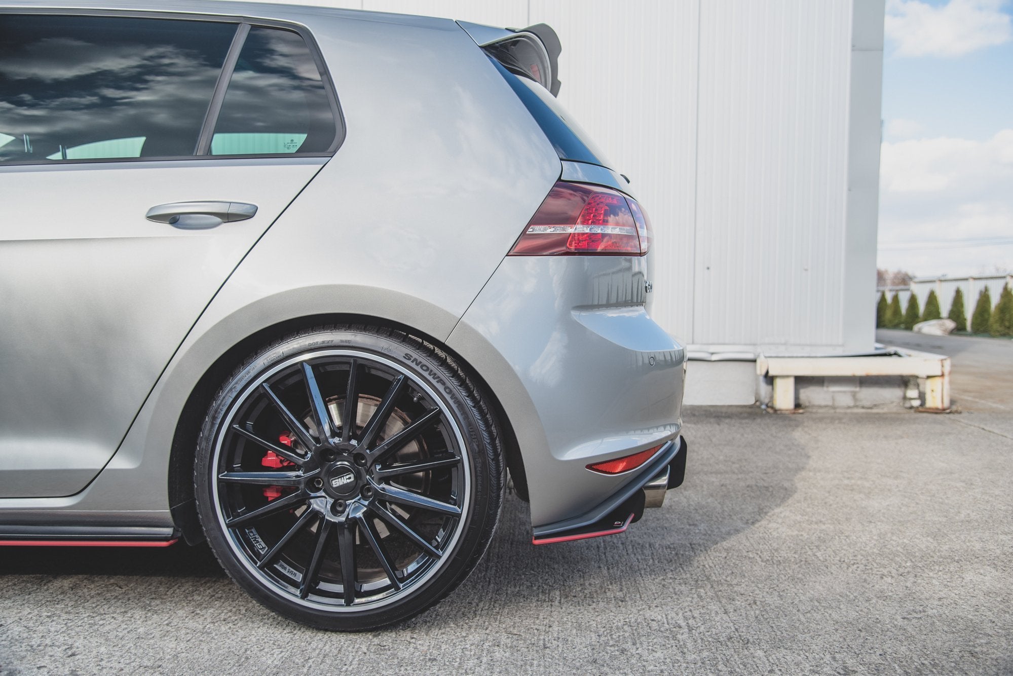 Maxton Design Street Pro Heck Ansatz Flaps Diffusor passend für L + R V.1 VW Golf 7 GTI