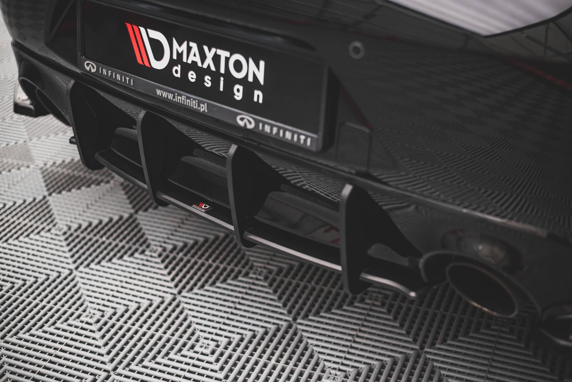 Maxton Design Street Pro Heckschürze passend für Infiniti Q60 S Mk2