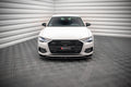 Maxton Design Street+ Spoilerlippe Front Ansatz V.1 passend für Audi A6 C8 schwarz Hochglanz