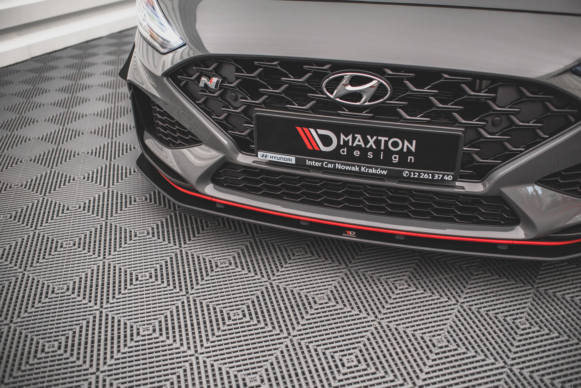 Maxton Design Street Pro Street+ Spoilerlippe Front Ansatz passend für Hyundai I30 N Hatchback/Fastback Mk3 Facelift