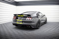 Maxton Design Street Pro Heck Ansatz Flaps Diffusor + Flaps passend für Ford Mustang GT Mk6 schwarz Hochglanz