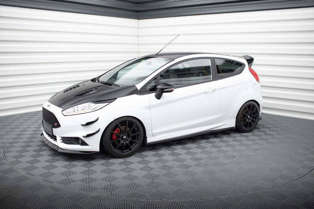 Maxton Design Street+ Seitenschweller Leisten passend für V.4 Ford Fiesta ST / ST-Line Mk7 schwarz Hochglanz