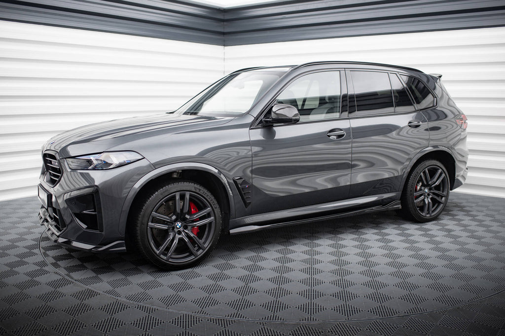 Maxton Design Street+ Seitenschweller Leisten passend für BMW X5 M F95 / F95 Facelift schwarz Hochglanz