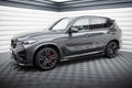 Maxton Design Street+ Seitenschweller Leisten passend für BMW X5 M F95 / F95 Facelift schwarz Hochglanz