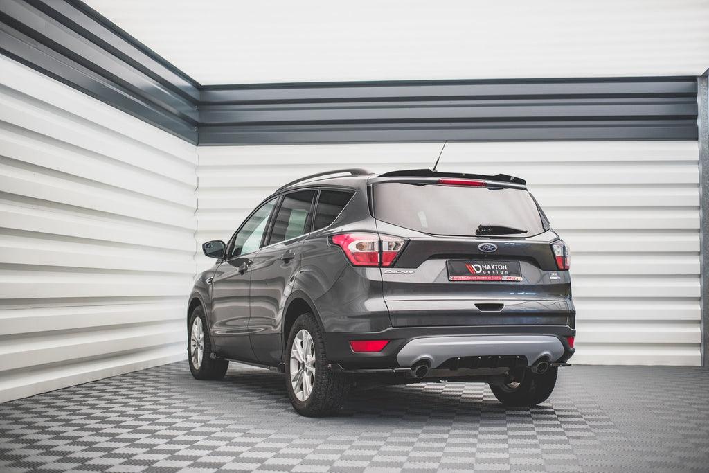 Maxton Design Diffusor Heck Ansatz passend für Ford Escape Mk3 schwarz Hochglanz