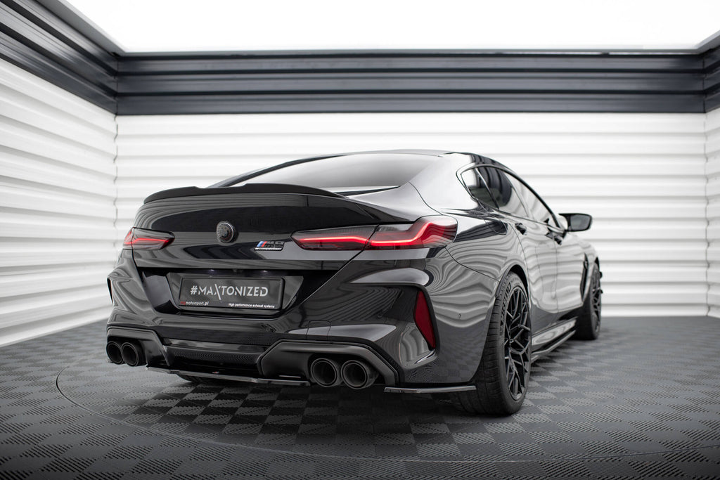 Maxton Design Heck Ansatz Flaps Diffusor V.2 passend für BMW M8 Gran Coupe F93 schwarz Hochglanz