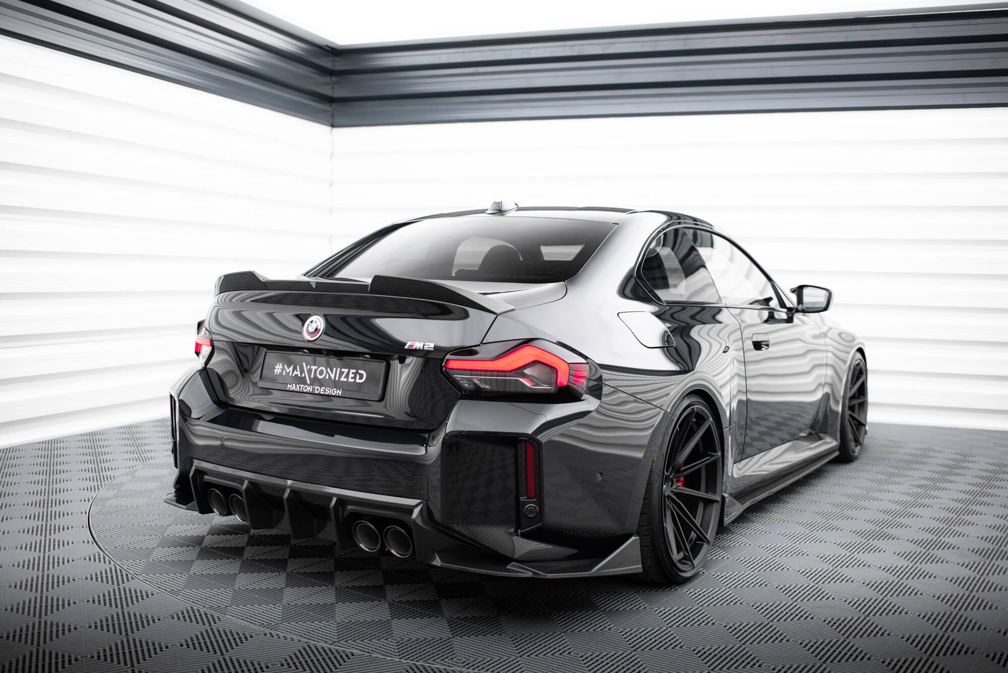 Maxton Design Prepreg Carbon Fiber Diffusor Heck Ansatz passend für BMW M2 G87