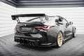 Maxton Design Heck Ansatz Flaps Diffusor V.4 passend für BMW M4 G82 / G82 Facelift schwarz Hochglanz