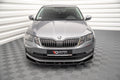 Maxton Design Street+ Spoilerlippe Front Ansatz V.2 passend für Skoda Octavia Mk3 Facelift schwarz Hochglanz