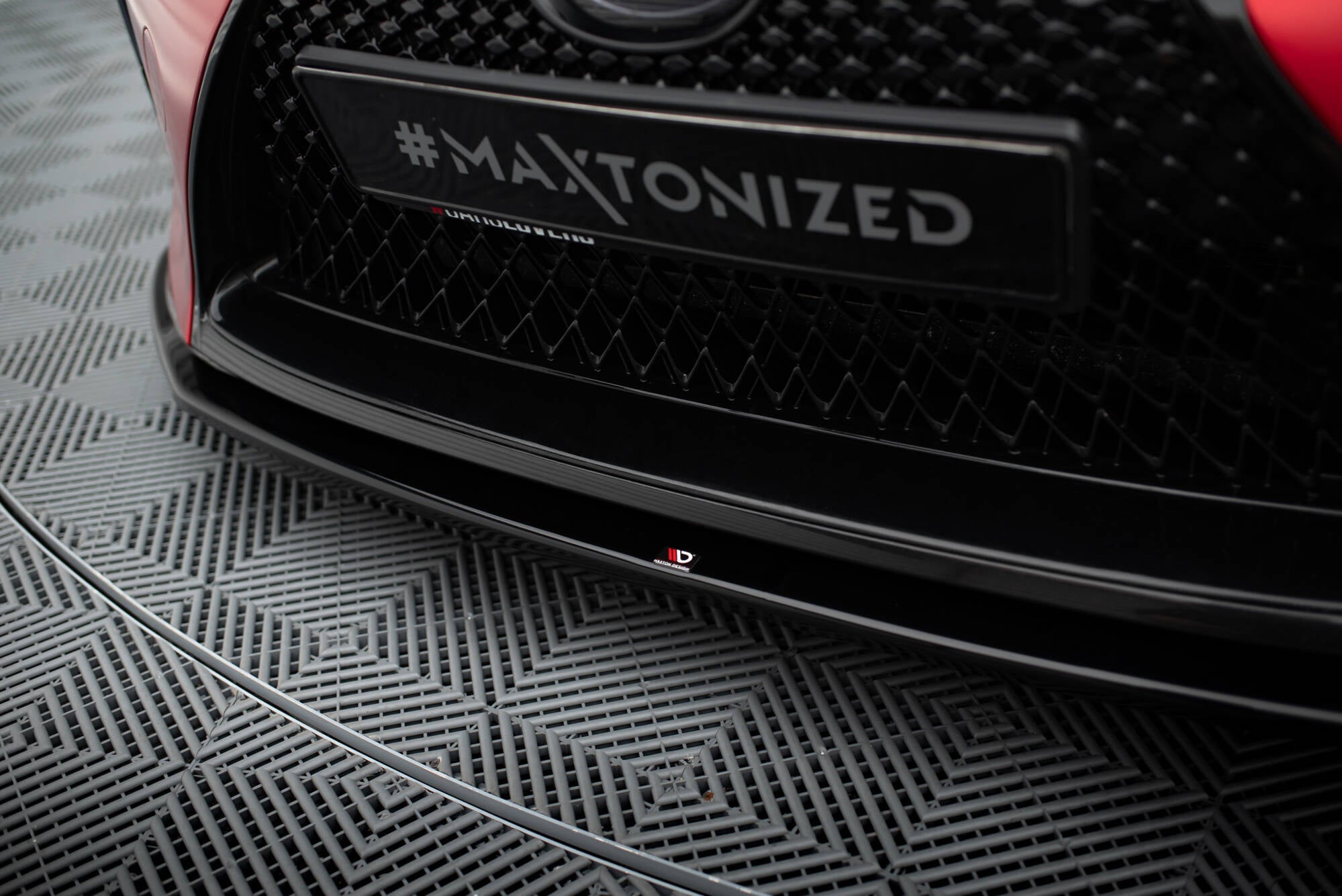 Maxton Design Street+ Spoilerlippe Front Ansatz V.2 passend für Lexus LC 500 schwarz Hochglanz