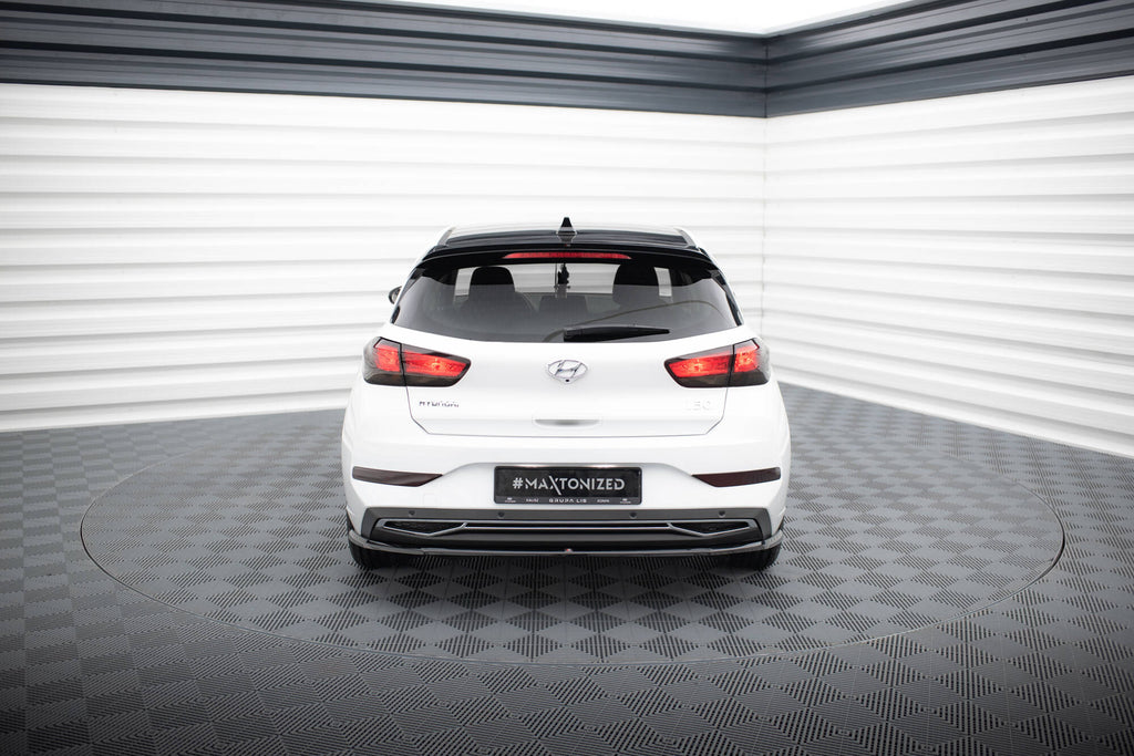 Maxton Design Spoiler CAP passend für HYUNDAI I30 MK3 HATCHBACK schwarz Hochglanz