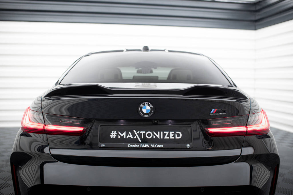 Maxton Design Spoiler CAP 3D passend für BMW M340i / 3 M-Paket / M3 Limousine G20 schwarz Hochglanz