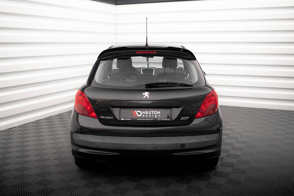 Maxton Design Spoiler CAP passend für Peugeot 207 Sport schwarz Hochglanz
