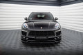 Maxton Design Street+ Spoilerlippe Front Ansatz V.3 passend für Porsche Macan Mk1 schwarz Hochglanz