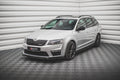 Maxton Design Street+ Spoilerlippe Front Ansatz V.3 passend für Skoda Octavia RS Mk3 schwarz Hochglanz