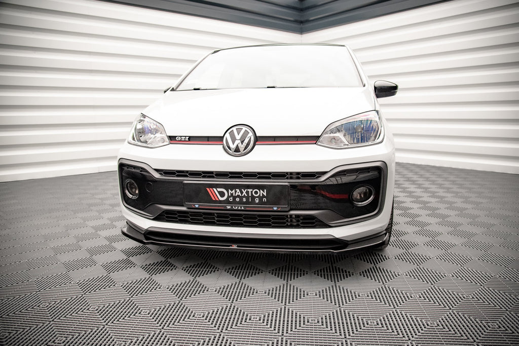 Maxton Design Street+ Spoilerlippe Front Ansatz passend für VW Up GTI schwarz Hochglanz