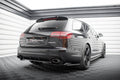 Maxton Design Street+ Mittlerer Diffusor RACE passend für Audi RS6 Avant C6 schwarz Hochglanz