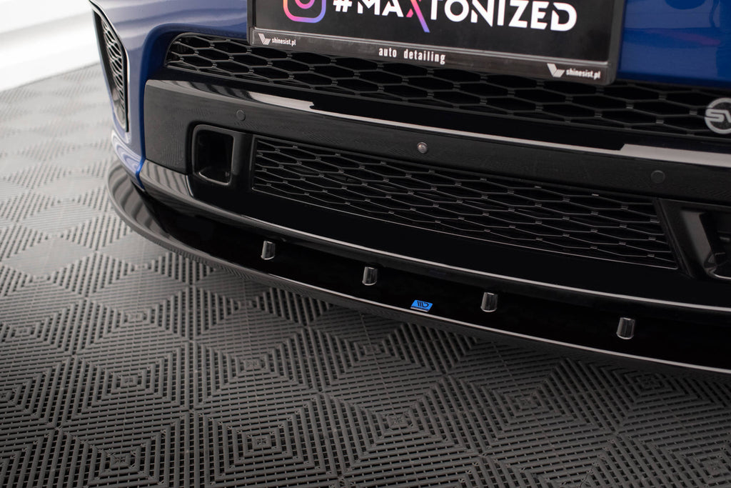 Maxton Design Street+ Spoilerlippe Front Ansatz V.1 passend für Land Rover Range Rover Sport SVR Mk2 schwarz Hochglanz