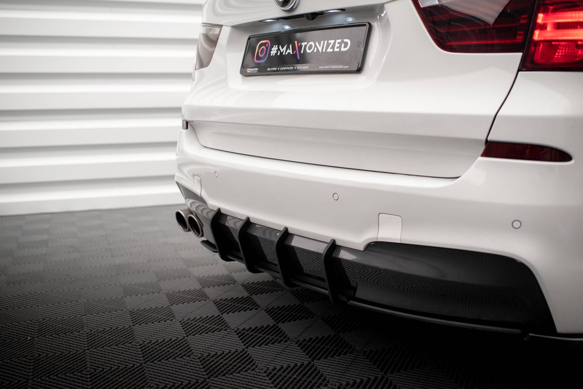 Maxton Design Street Pro Heckschürze passend für BMW X3 M-Paket F25