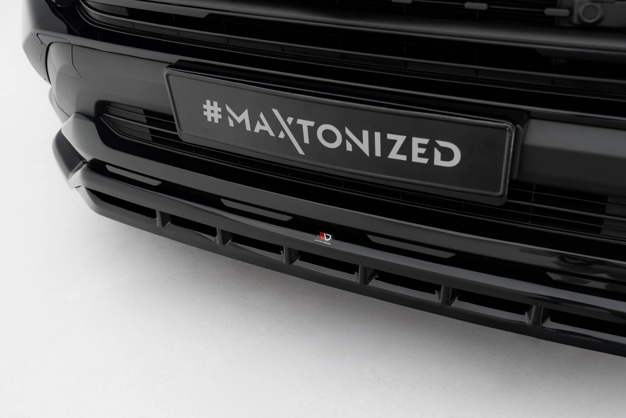 Maxton Design Street+ Spoilerlippe Front Ansatz passend für Toyota RAV4 Adventure Mk5 schwarz Hochglanz