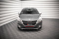 Maxton Design Street+ Spoilerlippe Front Ansatz V.2 passend für Peugeot 208 GTi Mk1 schwarz Hochglanz