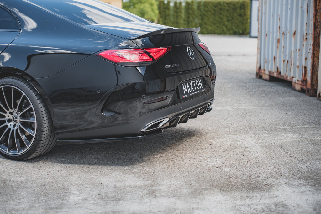 Maxton Design Spoiler CAP passend für Mercedes-AMG CLS 53 C257 schwarz Hochglanz