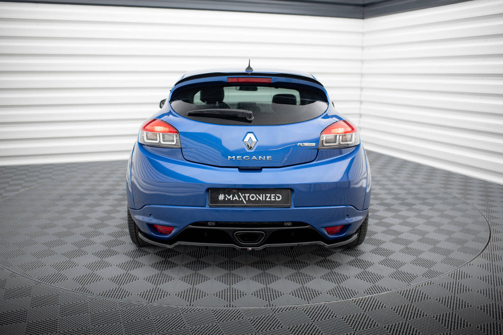 Maxton Design Street+ Mittlerer Diffusor RACE passend für Renault Megane RS Mk3 schwarz Hochglanz