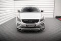 Maxton Design Street+ Spoilerlippe Front Ansatz passend für Volvo XC60 R-Design Mk1 Facelift schwarz Hochglanz