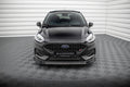 Maxton Design Street+ Spoilerlippe Front Ansatz V.3 passend für Ford Fiesta ST / ST-line Mk8 Facelift schwarz Hochglanz
