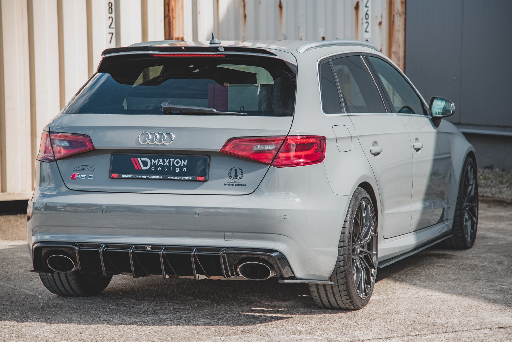 Maxton Design Street Pro Heck Ansatz Flaps Diffusor passend für Audi RS3 8V Sportback