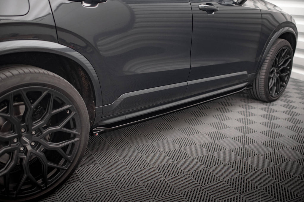 Maxton Design Street+ Seitenschweller Leisten passend für Volvo XC90 R-Design Mk2 / Mk2 Facelift schwarz Hochglanz