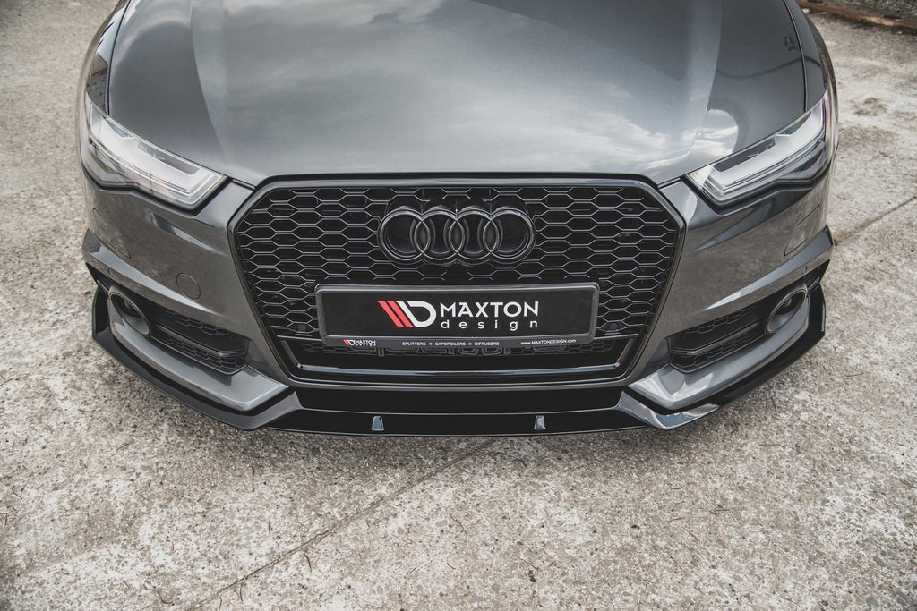 Maxton Design Street+ Spoilerlippe Front Ansatz passend für Audi A6 / A6 C7 S-line/ S6 C7 Facelift