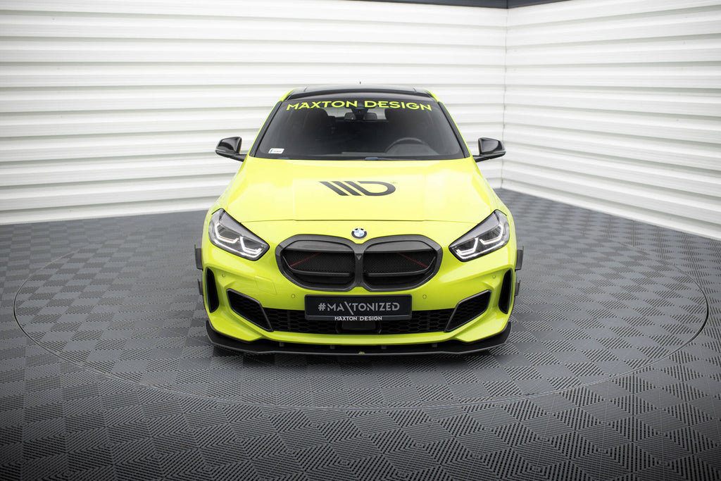 Maxton Design Street Pro Street+ Spoilerlippe Front Ansatz passend für BMW 1er M-Paket / M135i / 128ti F40