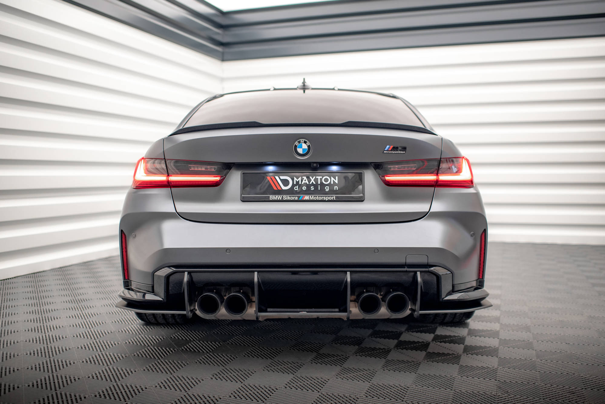 Maxton Design Street Pro Heckschürze passend für BMW M3 Limousine / Touring G80 / G81
