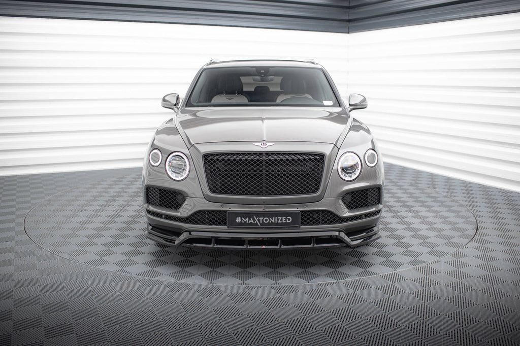 Maxton Design Street+ Spoilerlippe Front Ansatz passend für Bentley Bentayga Mk1 schwarz Hochglanz