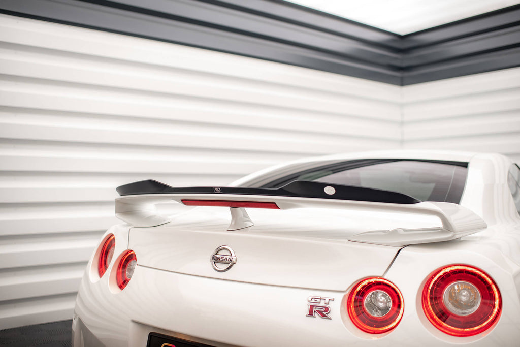 Maxton Design Spoiler CAP passend für Nissan GTR R35 Facelift schwarz Hochglanz