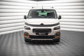 Maxton Design Street+ Spoilerlippe Front Ansatz passend für Citroen Berlingo Mk3 schwarz Hochglanz