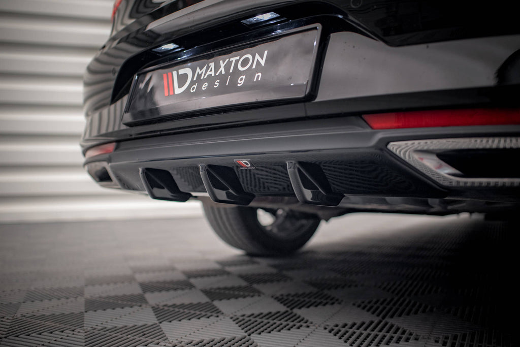 Maxton Design Diffusor Heck Ansatz passend für Renault Talisman schwarz Hochglanz