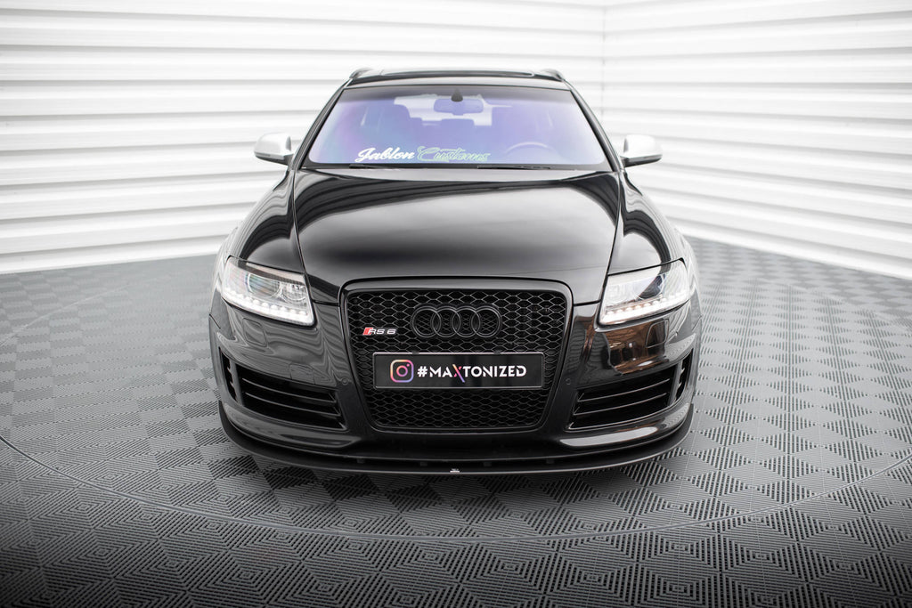 Maxton Design Street Pro Street+ Spoilerlippe Front Ansatz passend für Audi RS6 Avant C6