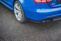 Maxton Design Heck Ansatz Flaps Diffusor passend für Audi S4 / A4 S-Line B8 Limousine schwarz Hochglanz