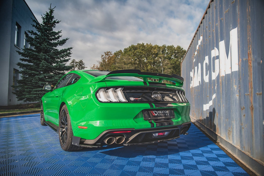 Maxton Design Heckansatz Ford Mustang GT Mk6 Facelift schwarz Hochglanz für Ford Mustang Mk6 Facelift